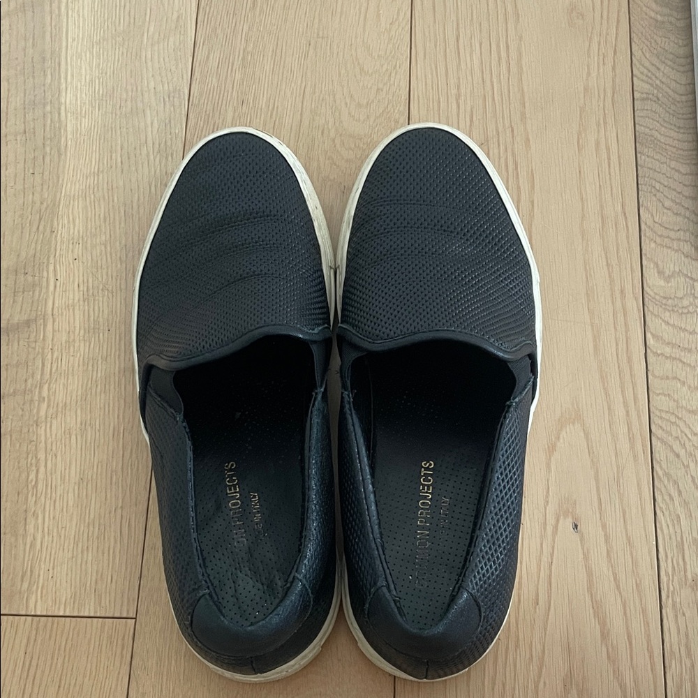 Common Projects Black Perforated Sneakers
